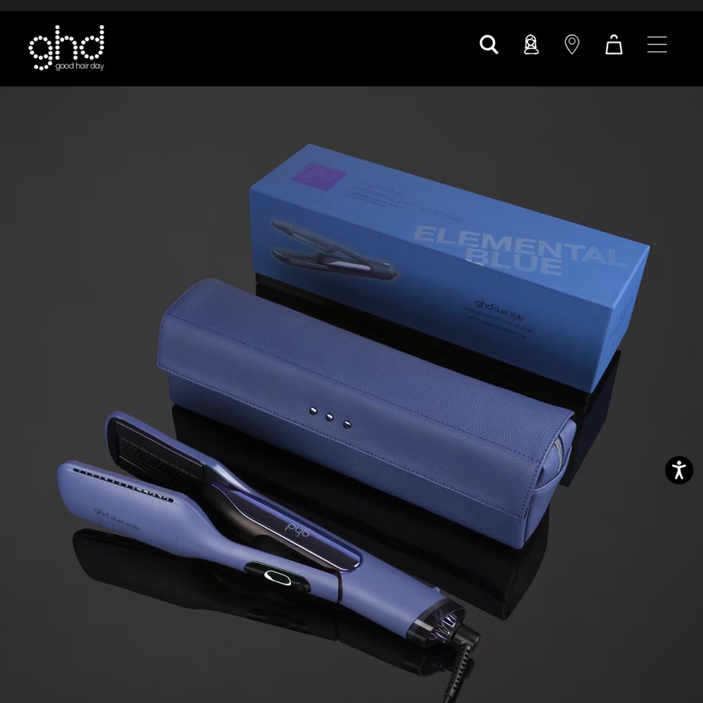 GHD DUET STYLE STYLER IN BLUE NEW
Good hair day